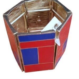 Amita Singh‎ Geometric enamel bracelet